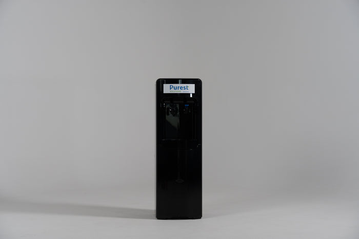 Plumbed water cooler black cool and cold — Purest Solutions Melbourne
